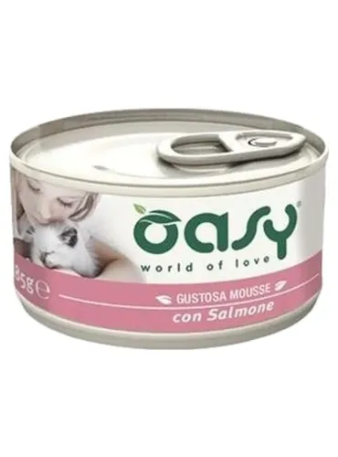 Oasy gatto mousse salmone 85 gr  