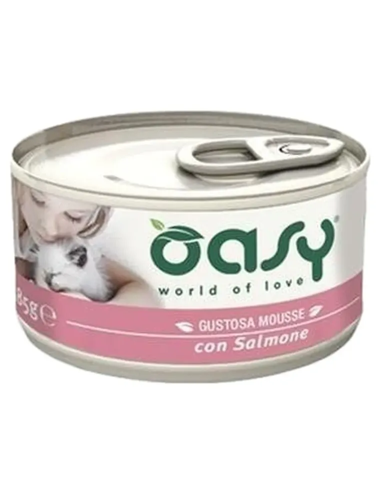 Oasy gatto mousse salmone 85 gr  