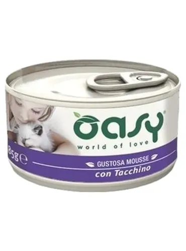 Oasy gatto mousse tacchino 85 gr  