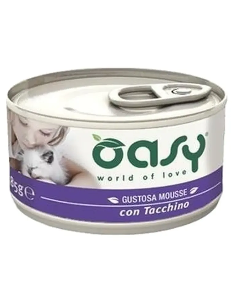 Oasy gatto mousse tacchino 85 gr  