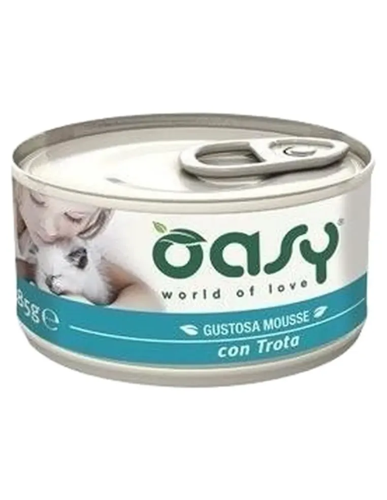Oasy gatto mousse trota 85 gr  