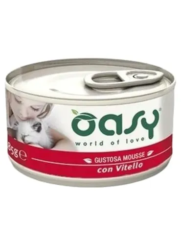 Oasy gatto mousse vitello 85 gr  