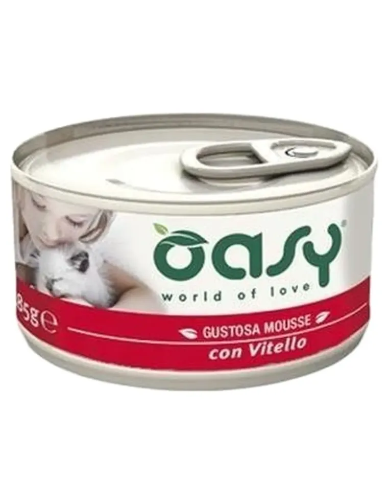 Oasy gatto mousse vitello 85 gr  
