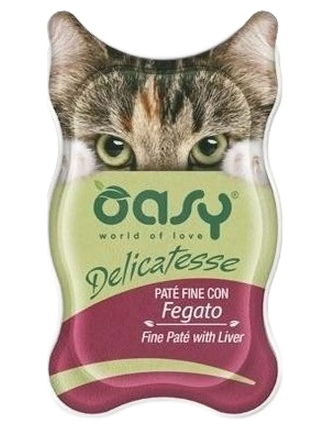 Oasy gatto delicatesse pate con fegato vaschetta 85 gr  