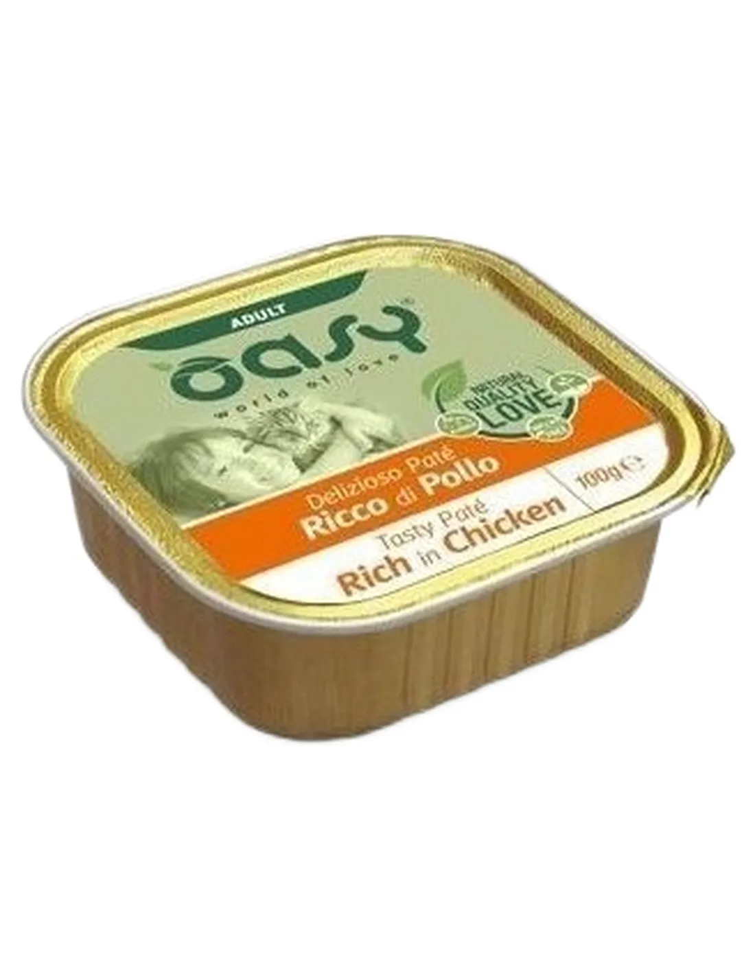 Oasy gatto adult pate ricco di pollo 100 gr   Oasy gatto adult pate ricco di pollo 100 gr