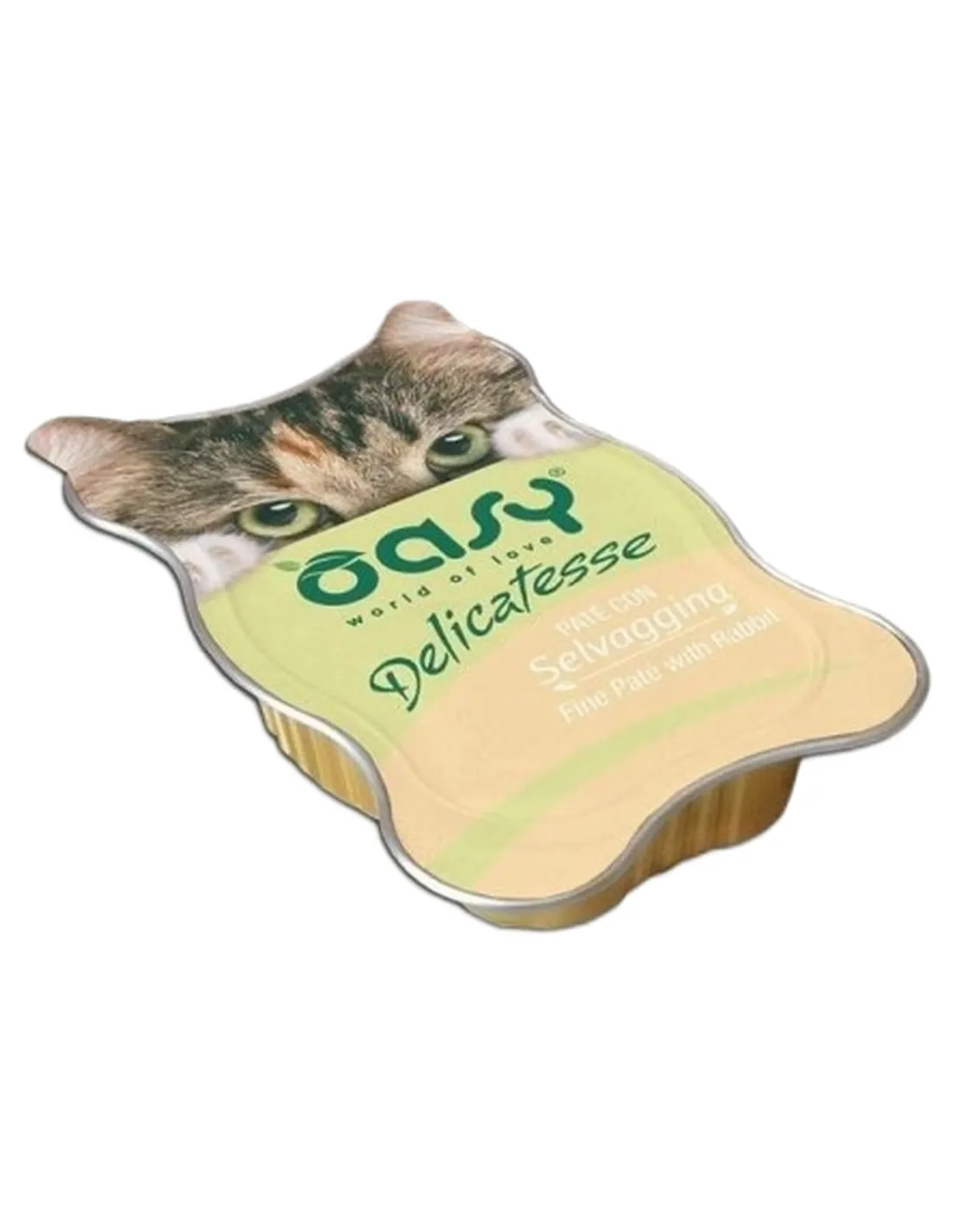 Oasy gatto delicatesse pate con selvaggina vaschetta 85 gr  