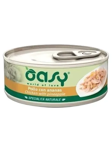 Oasy gatto pollo con ananas umido 150 gr