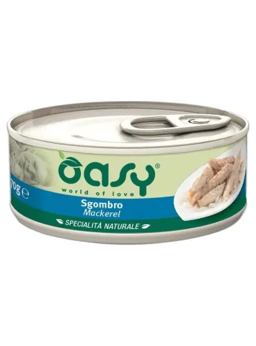 Oasy gatto sgombro umido 70 gr