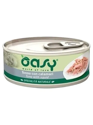 Oasy gatto tonno con calamari umido 150 gr  