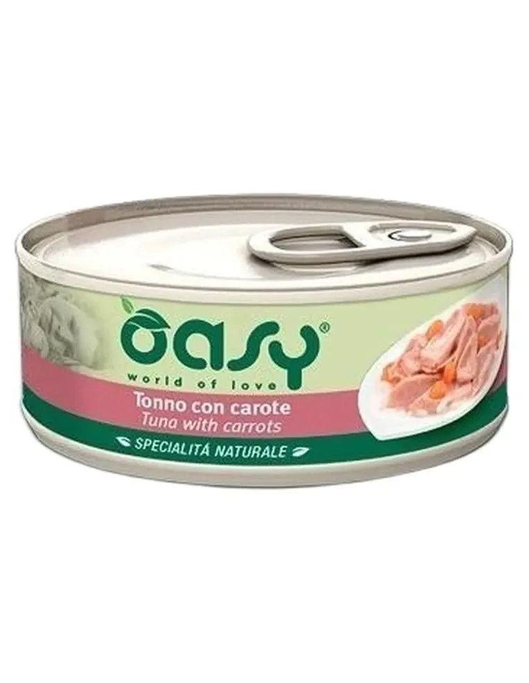 Oasy gatto tonno con carote umido 150 gr  