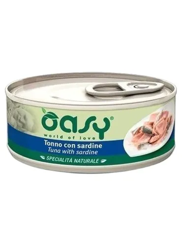 Oasy gatto tonno con sardine umido 150 gr