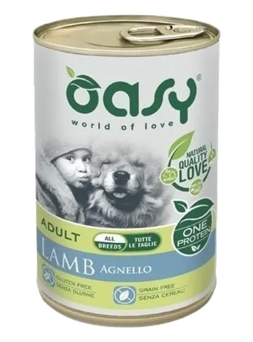 Oasy cane adult agnello umido 400 gr  