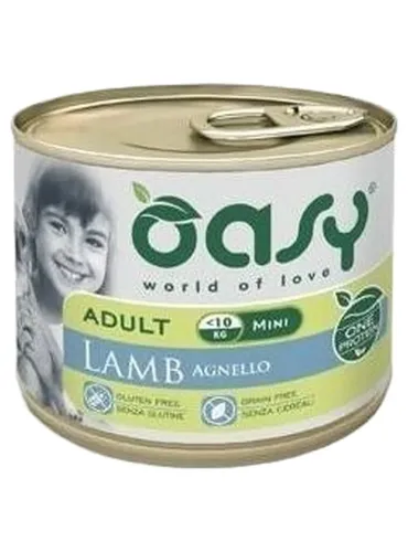 Oasy cane adult mini agnello umido 200 gr  