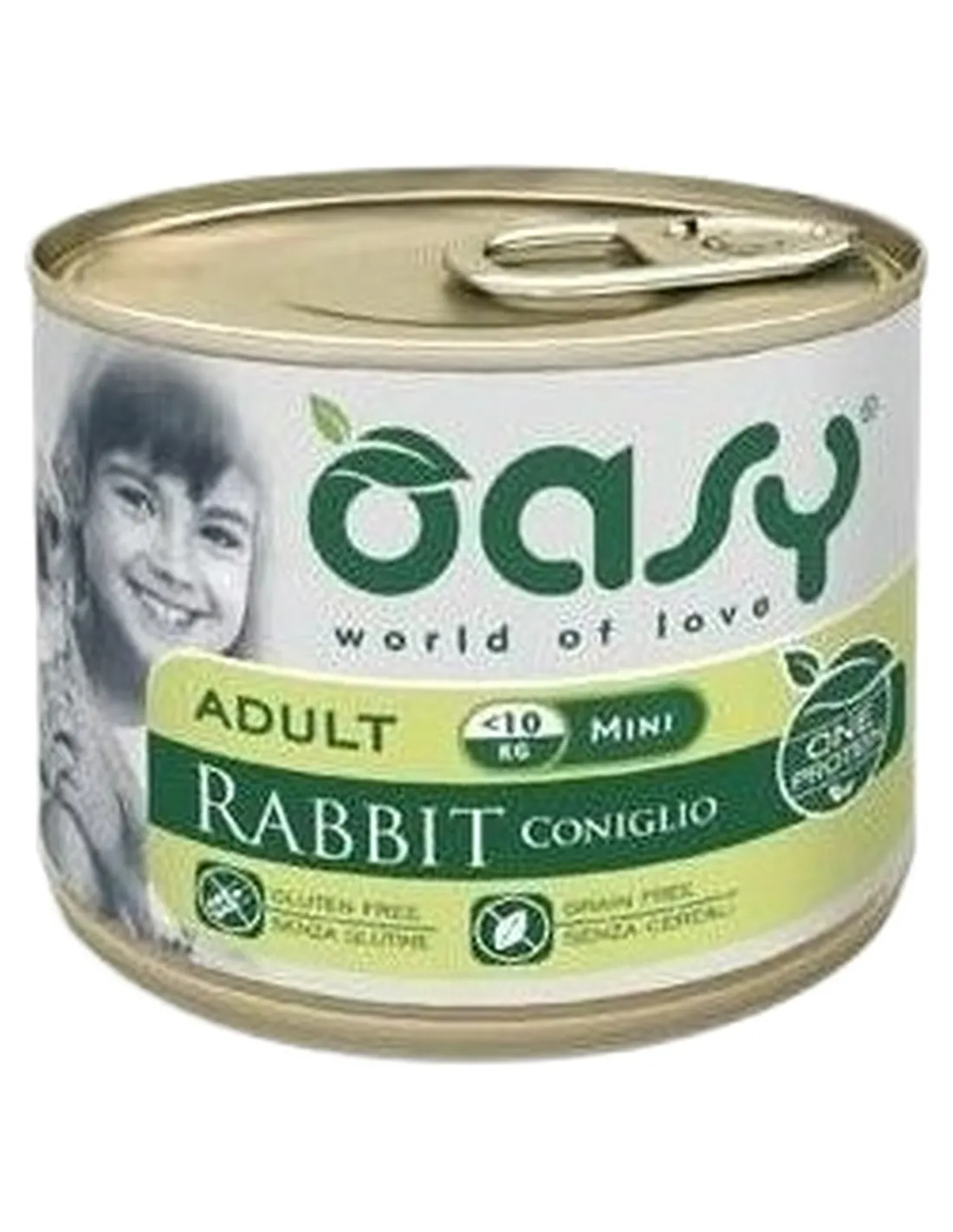 Oasy cane adult mini coniglio umido 200 gr  