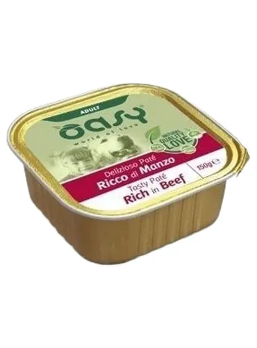 Oasy cane adult pate ricco di manzo 150 gr  