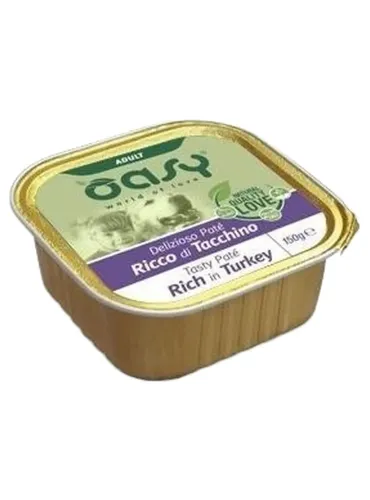 Oasy cane adult pate ricco di tacchino 150 gr  