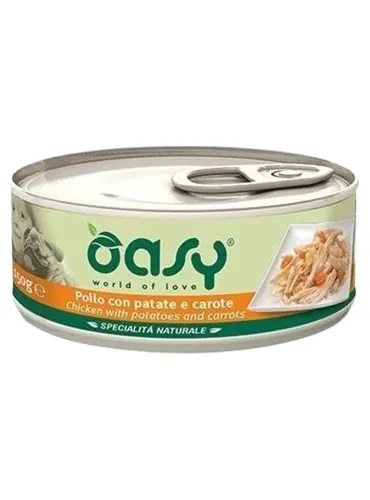 Oasy cane adult specialita naturale pollo con patate e carote 150 gr