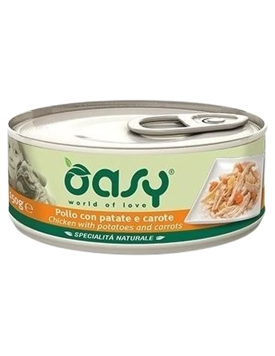 Oasy cane adult specialita naturale pollo con patate e carote 150 gr  