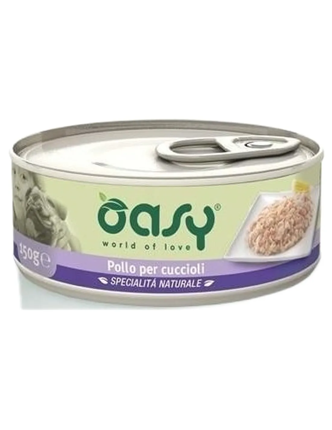 Oasy cane puppy specialita naturale con pollo 150 gr  