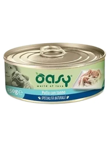 Oasy cane adult specialita naturale pollo con tonno 150 gr