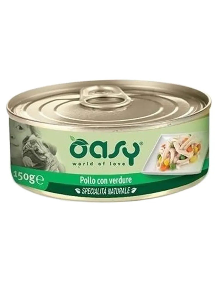 Oasy cane adult specialita naturale pollo con verdure 150 gr  