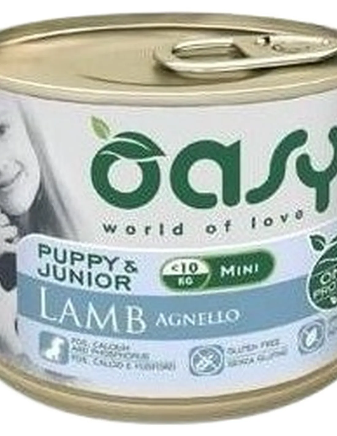 Oasy cane puppy e junior mini agnello umido 200 gr   Oasy cane puppy e junior mini agnello umido 200 gr