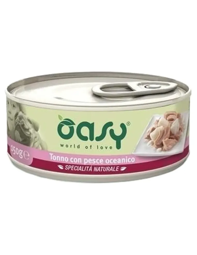 Oasy cane adult specialita naturale tonno con pesce oceanico 150 gr  