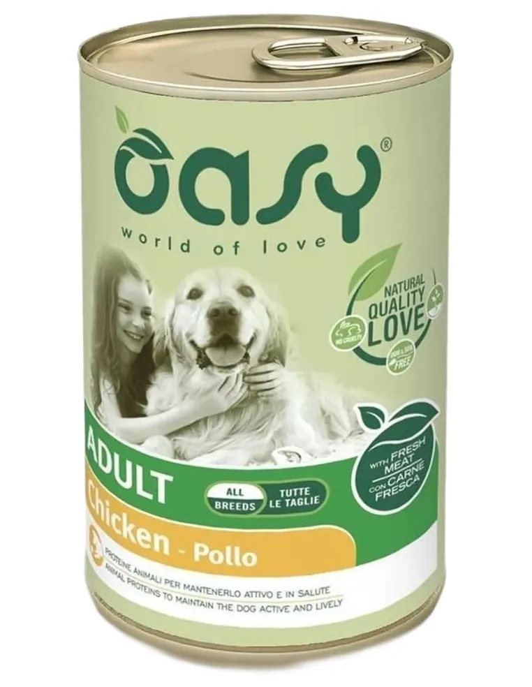 Oasy cane adult lifestage pollo pate umido 400 gr  