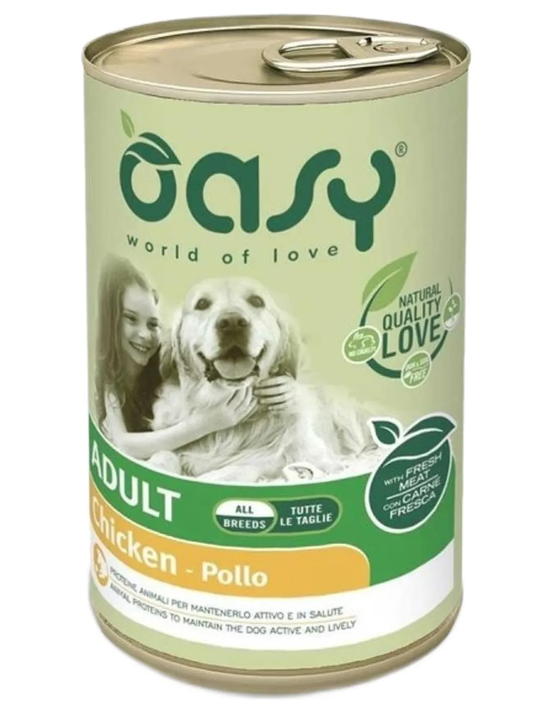 Oasy cane adult lifestage pollo pate umido 400 gr  