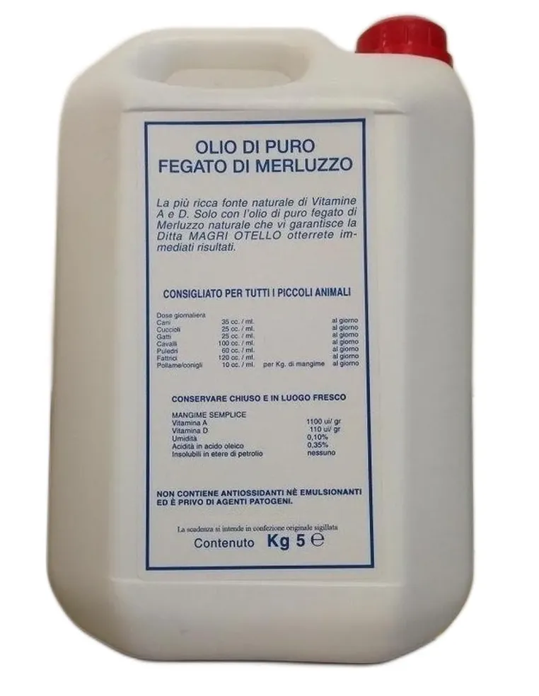 Olio di fegato di merluzzo 5 kg  
