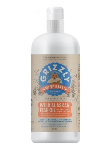 Grizzly pet products olio salmone grizzly Plus 1 lt