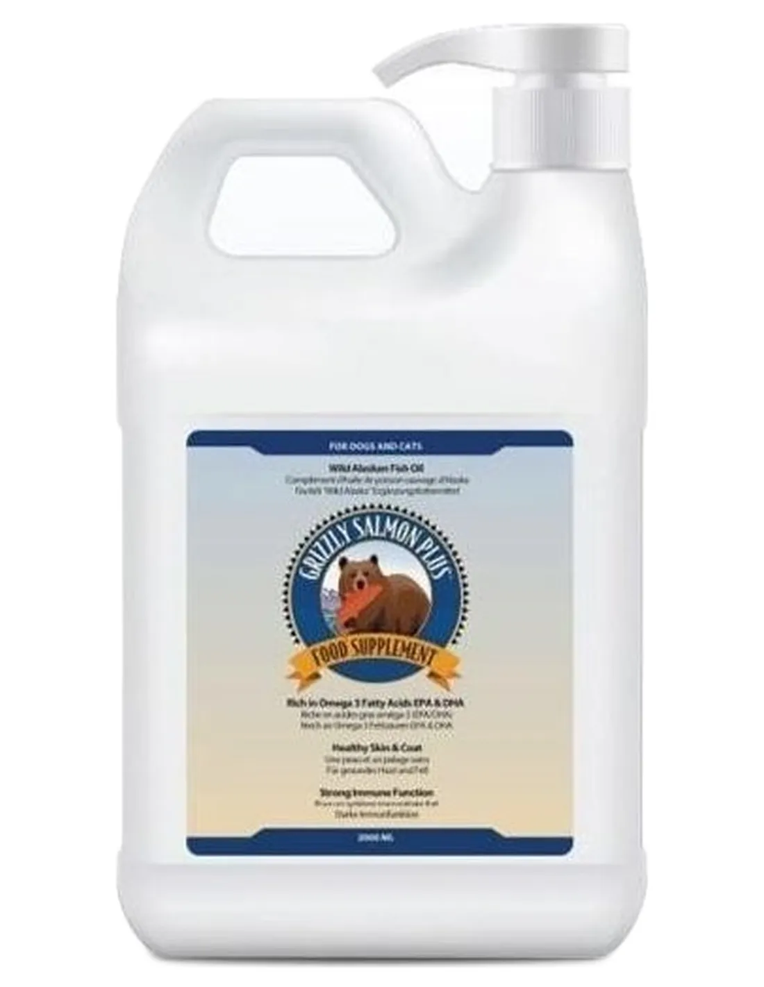 Grizzly pet products olio salmone grizzly Plus 2 lt  