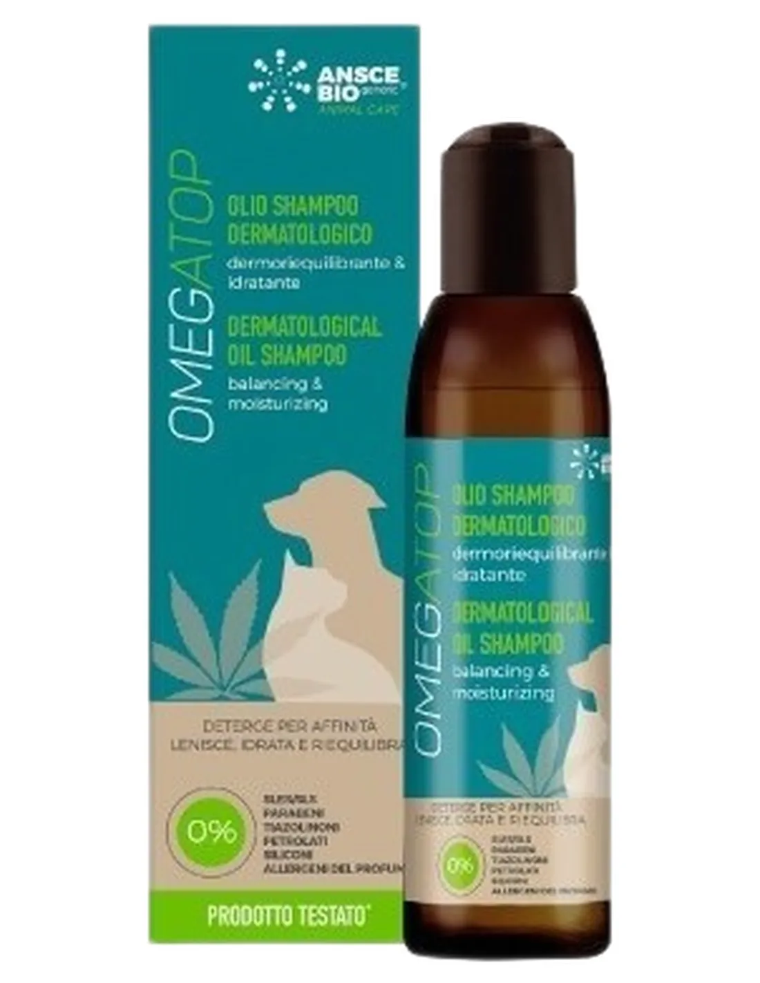 ANSCEBIOgeneric omegatop olio shampoo dermatologico 200 ml  