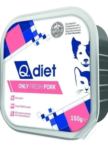 Q.diet only fresh pork 150 gr  