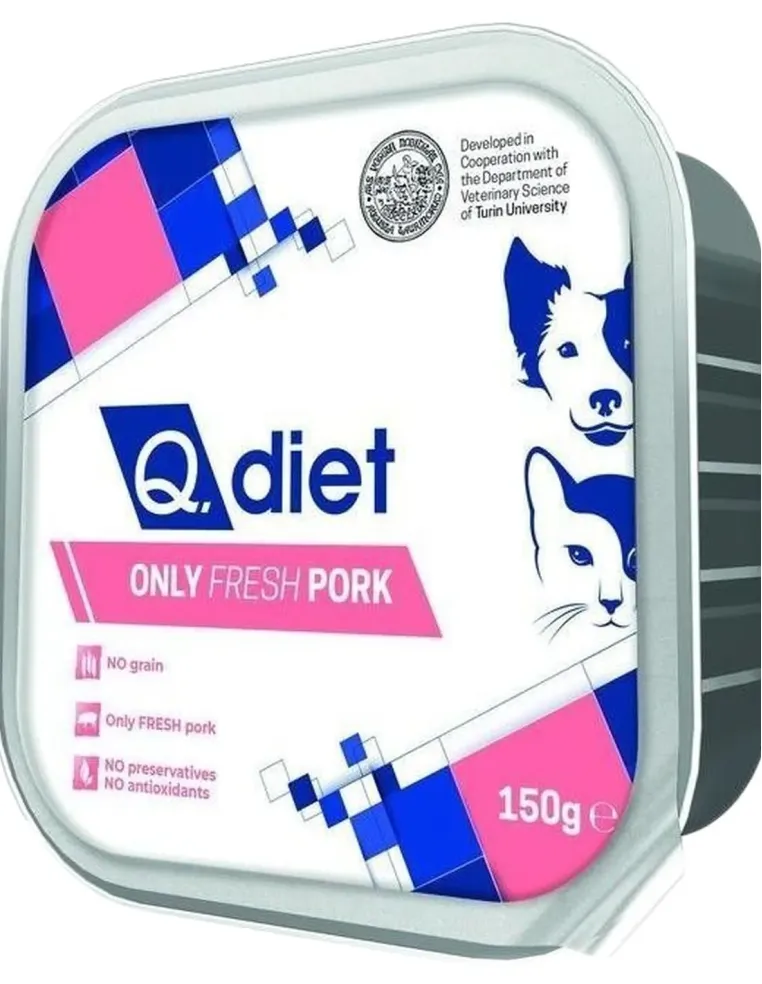 Q.diet only fresh pork 150 gr  
