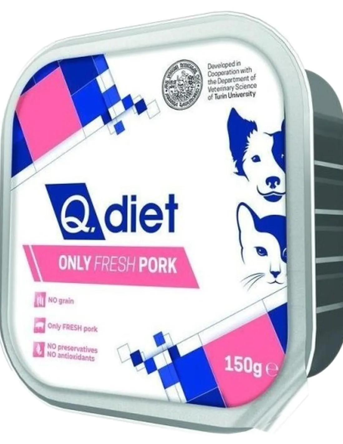 Q.diet only fresh pork 150 gr  