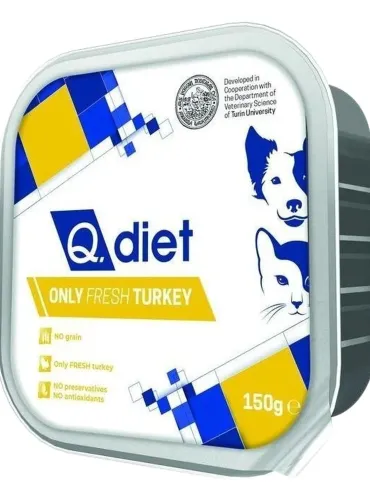 Q.diet only fresh turkey 150 gr  