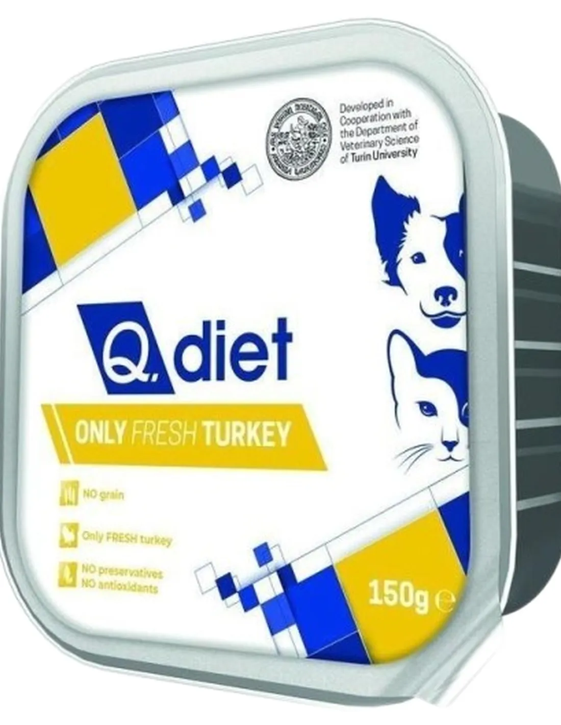 Q.diet only fresh turkey 150 gr  