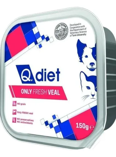 Q.diet only fresh veal 150 gr  