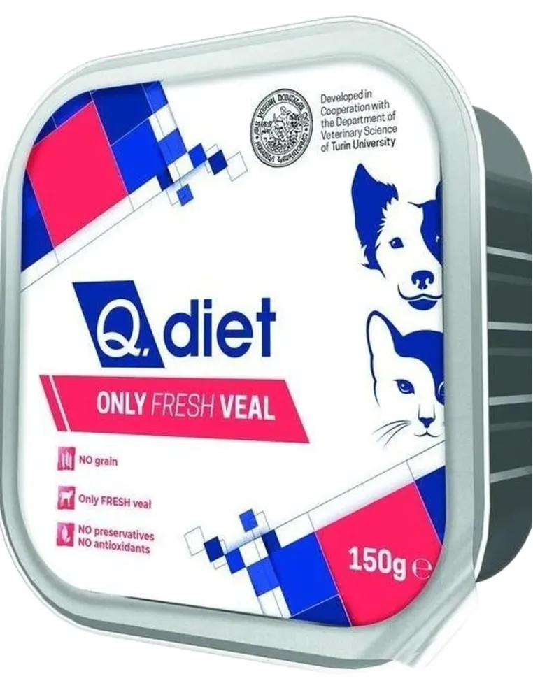 Q.diet only fresh veal 150 gr  