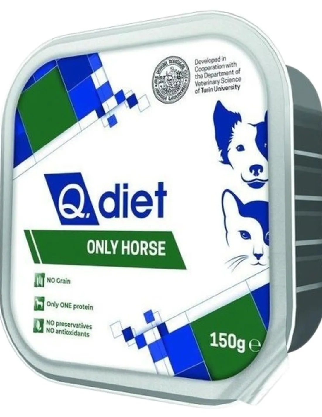 Q.diet only fresh horse 150 gr  