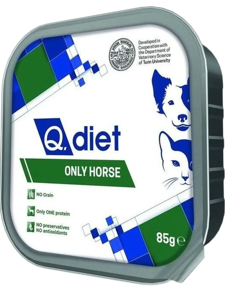Q.diet only fresh horse 85 gr  