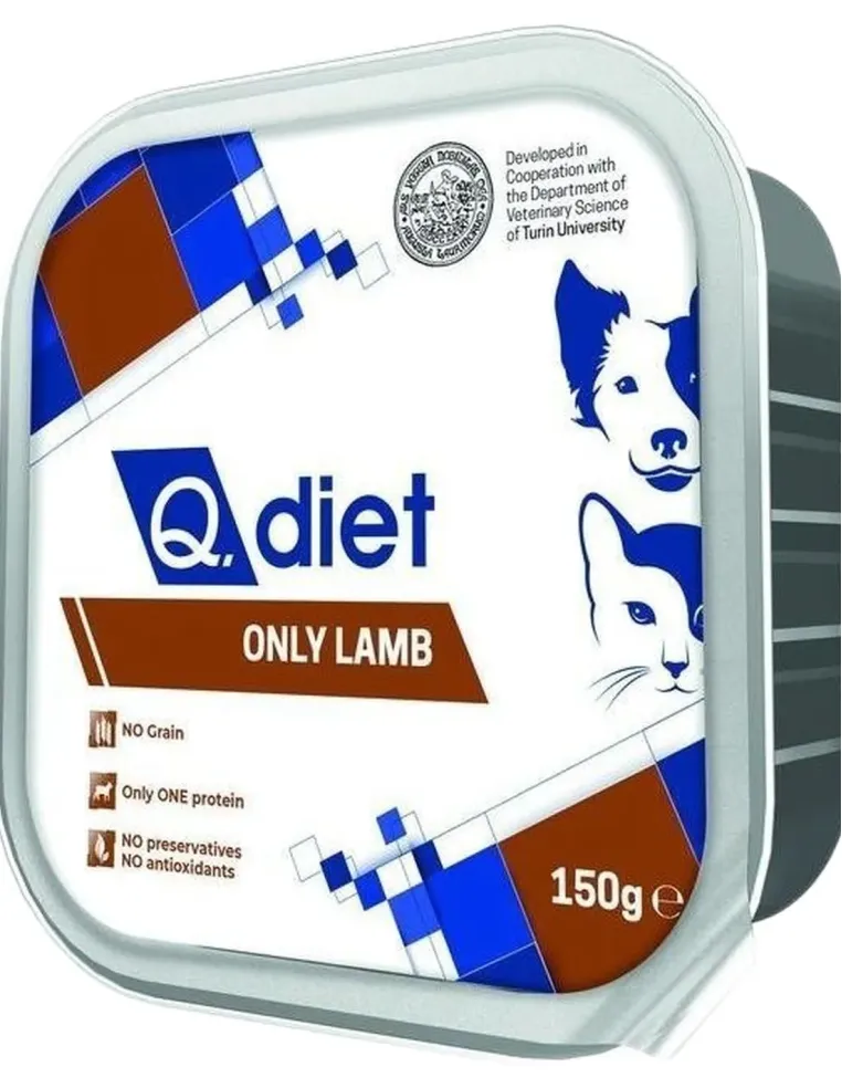Q.diet only fresh lamb 150 gr  