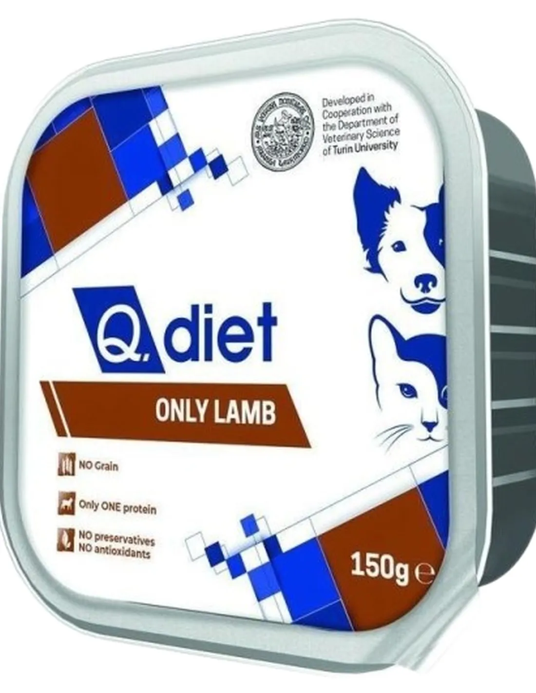Q.diet only fresh lamb 150 gr  