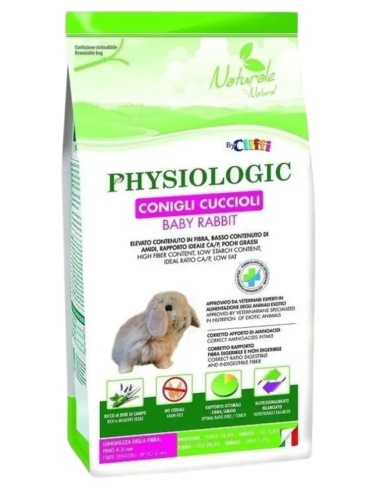 Cliffi physiologic coniglio baby 800 gr  