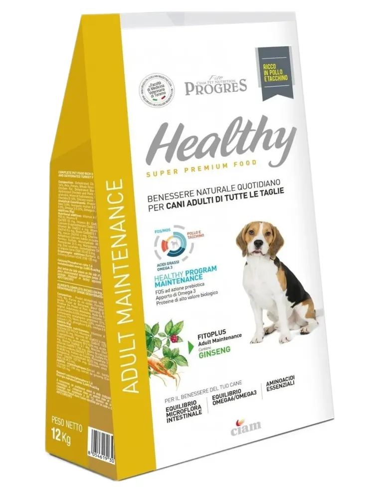 Fito progres cane healty adult mantenimento pollo e tacchino 12 kg  