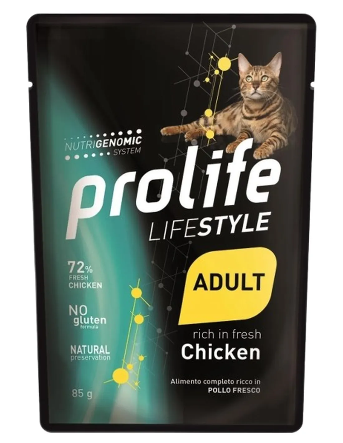 Prolife gatto lifestyle adult pollo bustina 85 gr  