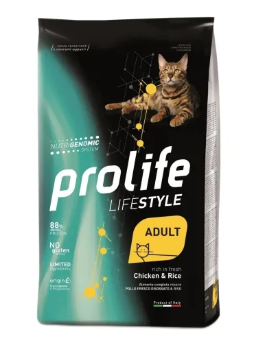Prolife gatto lifestyle adult pollo e riso 1,5 kg