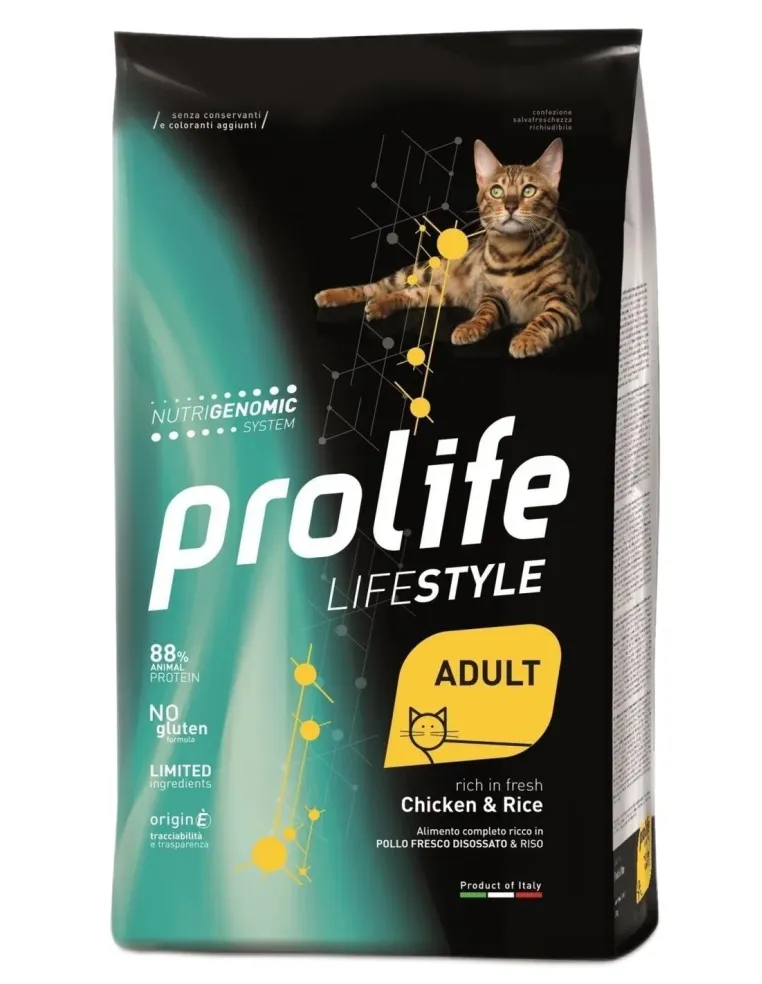 Prolife gatto lifestyle adult pollo e riso 1,5 kg  