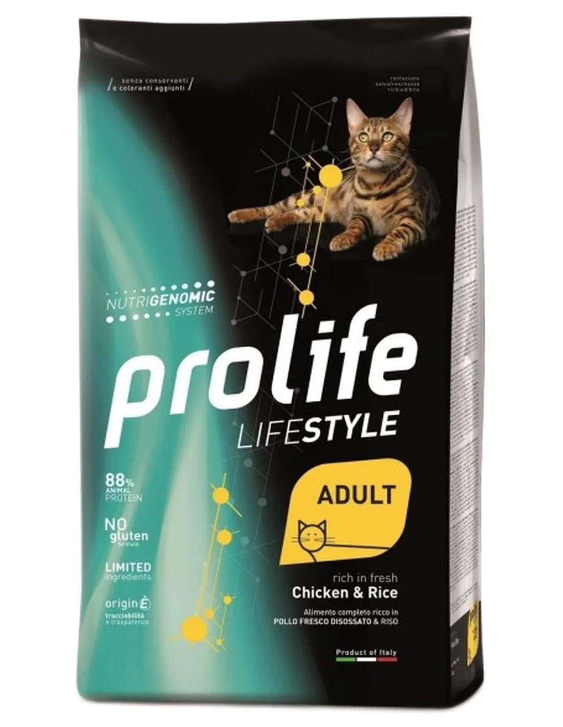 Prolife gatto lifestyle adult pollo e riso 1,5 kg  